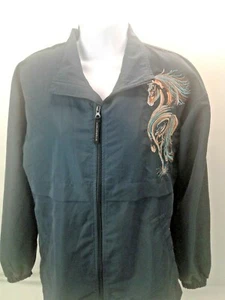 Stormtech Performance Womens Blue Full Zip  Windbreaker w/Horse Embroidery Sz S - Picture 1 of 8
