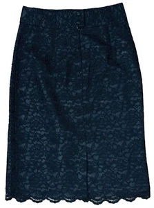 NWOT Banana Republic Size 8 Woman Black Lace Pencil Skirt With Lining Elegant - Picture 1 of 6