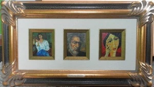 ANTHONY QUINN HOLLYWOOD ACTOR ARTIST OIL PAINTING LITHOGRAPH SIGNED ZORBA w/COA - Picture 1 of 10