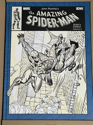 JOHN ROMITA'S ASZING SPIDER-MAN EDICIÓN ARTISTA VOL. 2 HC PRUEBA DE ARTISTA 3X FIRMADO Foto 1 de 4