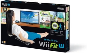 Nintendo Wii Fit U Software + Balance Board Black + fit meter green set Wii U - Picture 1 of 16