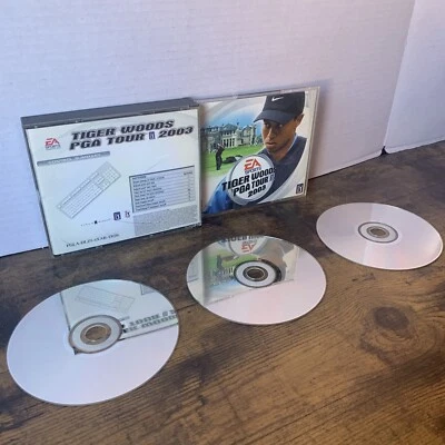 Tiger Woods PGA Tour 2003 PC Game (EA Sports) w/3 Discs, Box, Manual - Image 1 of 4