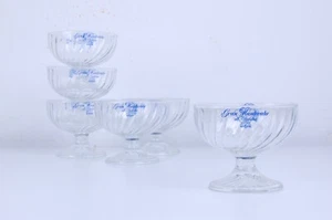 Coppe gelato set 6 ciotole vetro vintage Gran Mantecato Sammontana bar anni 90  - Foto 1 di 6