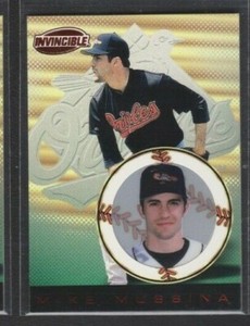1999 PACIFIC INVINCIBLE RUBY RED FOIL RETAIL PARALLEL #21 MIKE MUSSINA ORIOLE SP