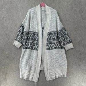 JOIE Duster Cardigan Sweater Long Western Tribal Southwestern Wool 2X Aztec - Picture 1 of 11