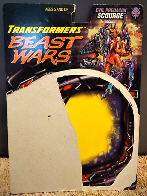 1999 Hasbro Transformers Deluxe Beast Wars Scourge Transmetals 2 Package Card - Image 1 of 2