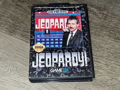 Jeopardy Sega Genesis Complete CIB Tested Authentic - Image 1 of 4