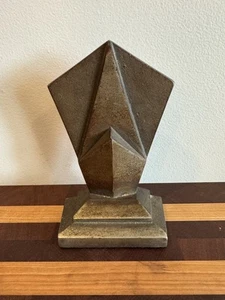 Hubley ART DECO Industrial 6" Buchstütze Gusseisen - Bild 1 von 6