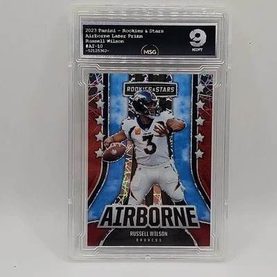 Panini Rookies & Stars Airborne Red Lazer Prizm Russell Wilson Denver 2023 Foto 1 de 2