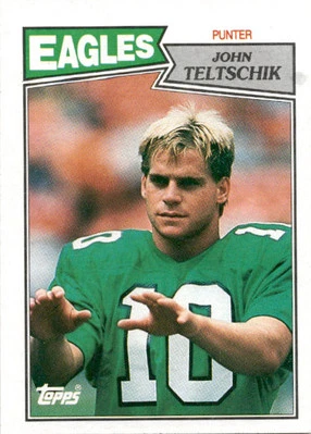 1987 Topps John Teltschik #300 Philadelphia Eagles - Image 1 of 2