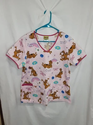 Scooby-Doo Medical Scrub Top Women's Size Medium - J3 - Image 1 of 4