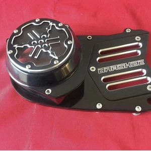 Yamaha Banshee YFZ 350 ATV Very Nice Stator Cover Black Anodized - Picture 1 of 1