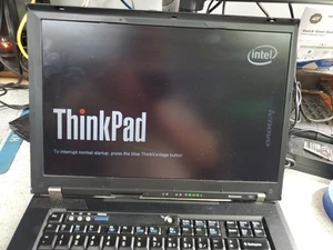 IBM T61 THINKPAD LAPTOP 2 CORE 2.20GHZ NO OS/HDD/POWER SUPPLY/ BATTERY FREE SHIP - Picture 1 of 11