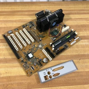 FIC SD11 Slot A ATX Motherboard w/AMD Athlon CPU RAM I/O Shield ISA/PCI/AGP Slot - Picture 1 of 18