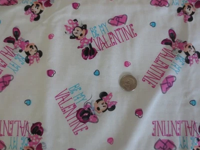 4646.  Springs BE MY VALENTINE DISNEY'S MINNIE MOUSE Cotton FABRIC--43" x 2 yds. - Image 1 of 3