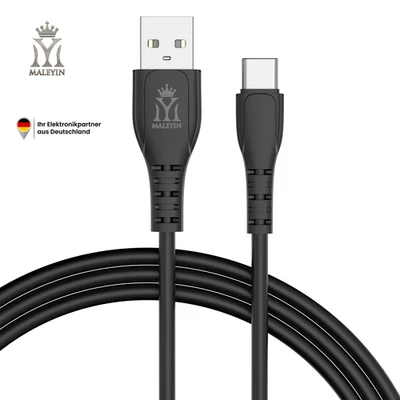 Cable de carga rápida Maleyin USB-C a USB-A para Samsung iPhone Xiaomi Cable de datos Foto 1 de 4