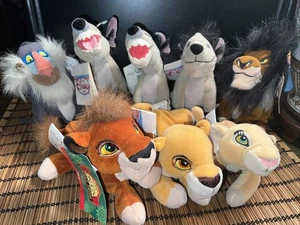 Il Re Leone Disney Store Mini Bean Bag Peluche Lotto di 8 Vintage - Foto 1 di 24