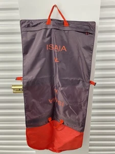 ISAIA Napoli Travel Garment Bag 24" x18" folded or 24"x51" opened Coral Red - Picture 1 of 5