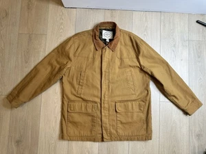 VINTAGE St John’s Bay Heavy Canvas Flannel Lined Barn Field Coat Men’s XXL Khaki - Bild 1 von 24