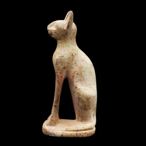 ÚNICA Estatua de Piedra del Antiguo Gato Egipcio BASTET "Diosa del Placer"...GRANDE - Imagen 1 de 7