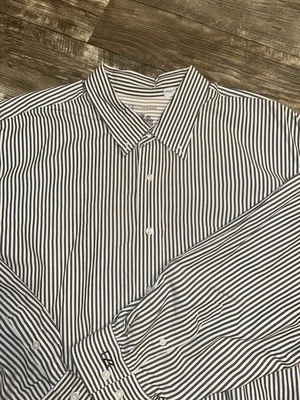 A Cutter & Buck Mens Big-Tall Button Up Easy Care French Blue Shirt. 3XT - Image 1 of 4