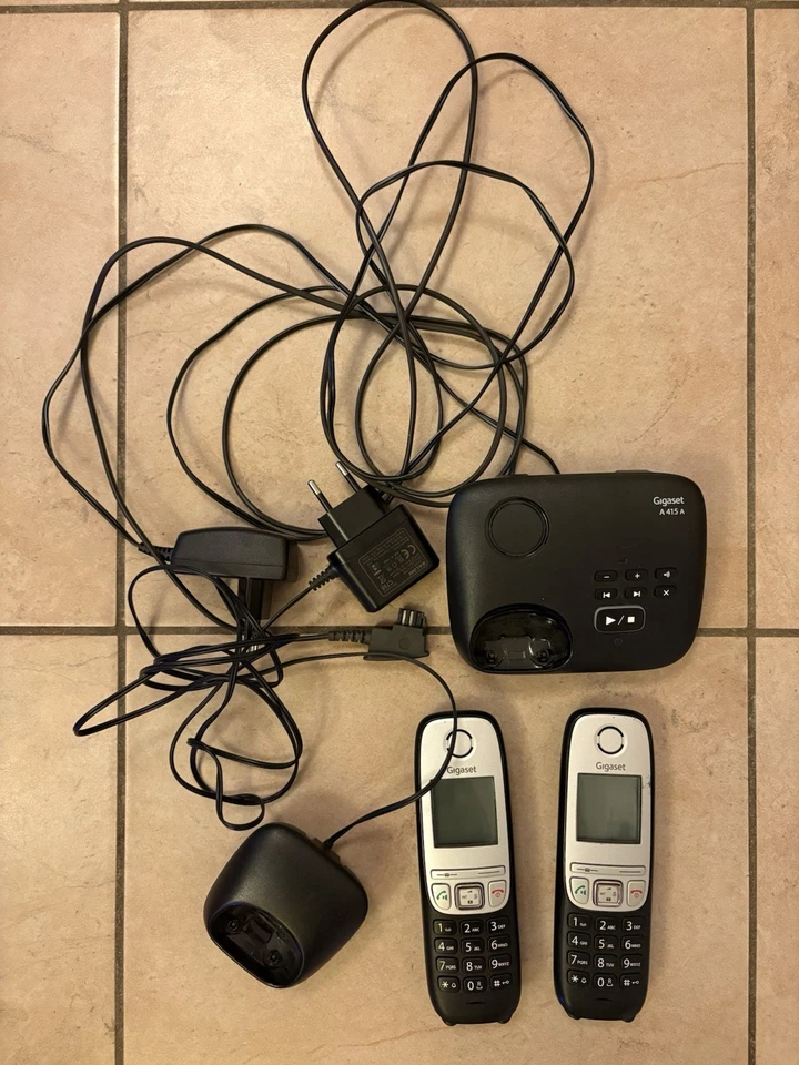 Gigaset A415A DUO, 2 Schnurlose DECT-Telefone mit Anrufbeantworter - Bild 1 von 1