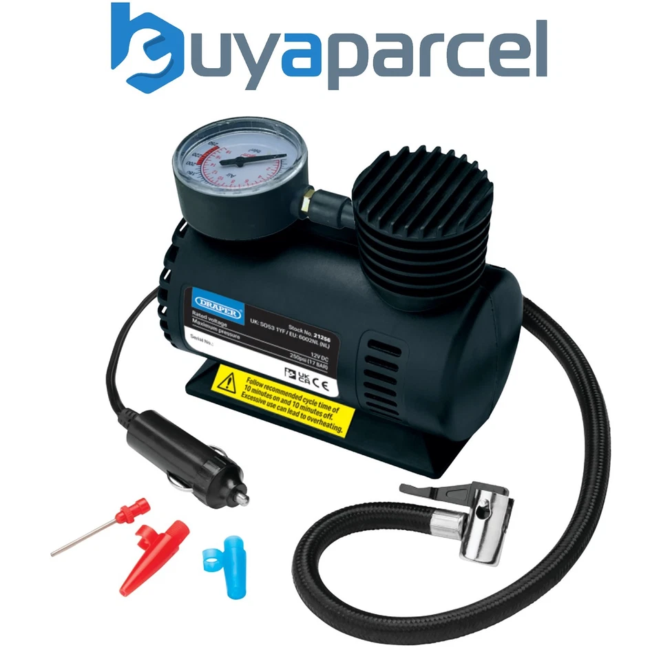 DRAPER 12V Mini Air Compressor Stock No 21256