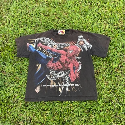Vintage 2004 Marvel Spider-Man 2 Movie Promo T-Shirt Size Kids Medium 🕷️ - Image 1 of 4