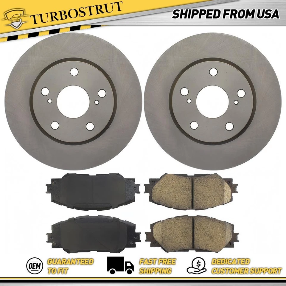 Оригинальный комплект передних тормозных дисков тормозных колодок для 2008-2015 Scion xB 2,4 л - Изображение 1 из 1