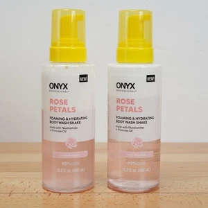 2x Onyx Rose Petals Foaming Hydrating Body Wash Shake 16.2oz Moisturizing - Picture 1 of 9