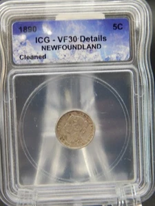 Terranova 1890 5c CINCO CENTAVOS ICG EN MUY BUEN ESTADO 30 DETALLES (BT1008) - Imagen 1 de 4