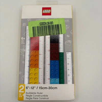 LEGO Regla Construible 6”/12” 15–30cm Juego 2 en 1 51498 Nuevo Sellado Regalo Foto 1 de 3