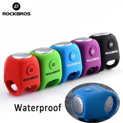 ROCKBROS Electric Bike Horn-110DB Bicycle Bell-3 Sound Mode Loud Horn-Waterproof - Image 1 of 4