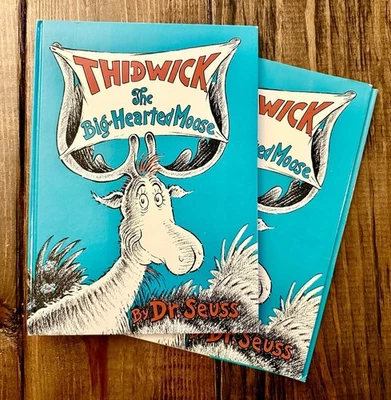 Thidwick the Big-Hearted Moose, Dr. Seuss, Early 60s Random House HC Dust Jacket Foto 1 de 4