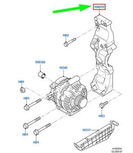 Ford Transit MK3 Generator Bracket 6C1Q-10K019-AD 1719735 Neue Echtheit - Picture 1 of 2