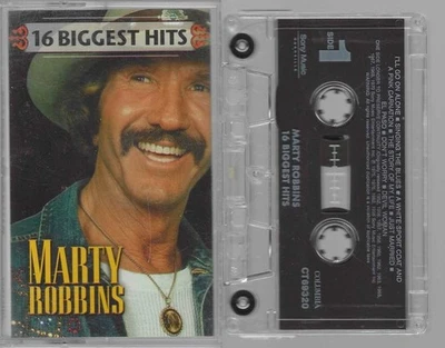 Marty Robbins 16 Biggest Hits (Cassette, 1998 Sony) VG-VG+ - Image 1 of 3