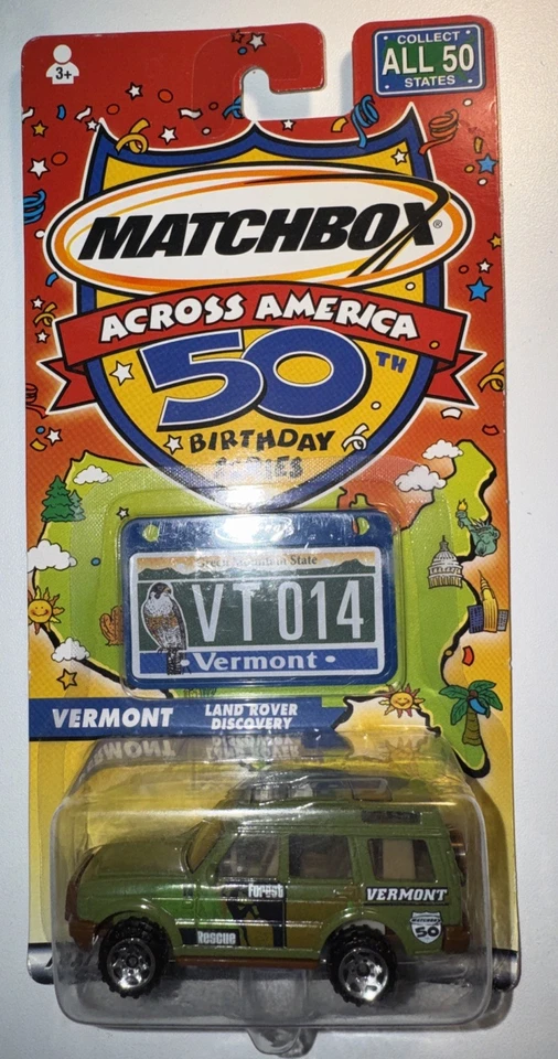 Matchbox Across America 50th Birthday Series Vermont Land Rover Discovery New - Image 1 of 4