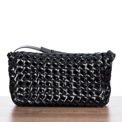 Bolso Bandolera BOTTEGA VENETA 4850$ BV WINDOW en Cuero Crochet Tejido Negro Foto 1 de 4