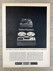 Sony Superscope Model 250 Tonbandgerät Plattenspieler 1967 Vintage Printwerbung - Bild 1 von 1