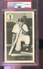 1949 Sunbeam Pureta Sacramento Solons Walt Dropo PCL PSA A Graded Baseball Card