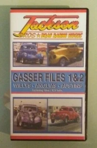 jackson bros drag racing GASSER FILES 1 & 2 willys anglias etc VHS VIDEOTAPE - Imagen 1 de 1