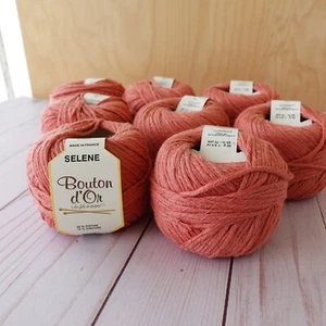 Bouton d'Or Selene Garn ~ 8 Stück ~ 132 Konfetti ~ Baumwolle & Viskose ~ Aran Wt. - Bild 1 von 5