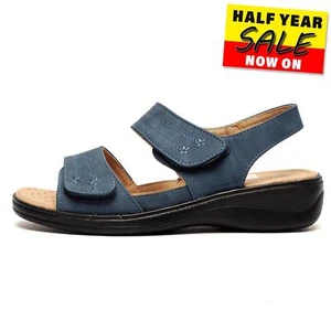 Sandalia informal Boulevard Cherise para mujer playa moda azul marino - Imagen 1 de 2
