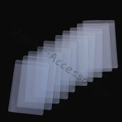 Soft Clear Plastic Card Sleeves Protectors for ID Cards (10PCS) - Image 1 of 2