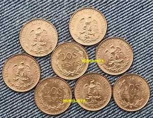 MÉXICO. 2 Pesos Oro año 1945. Peso bruto 1,666 gr. KM 461. EBC+ a SIN CIRCULAR. - Foto 1 di 1