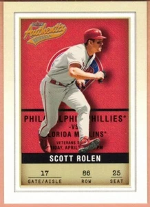 Scott Rolen 2002 Fleer Authentix - Picture 1 of 1