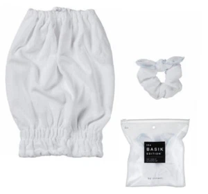 Juego de Toalla y Scrunchie Conair Edición Basik Microfibra Blanca - Imagen 1 de 8