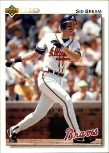 Sid Bream 1992 Upper Deck MLB #495 Baseball Card Atlanta Braves - Picture 1 of 2