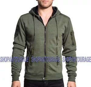 Affliction Beginnings 110OW292 New Long Sleeve Zip Hooded Sport Jacket for Men - Picture 1 of 6