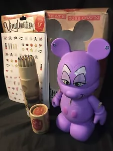 Mickey Mouse Disney Lilac Create Your Own 9” Vinylmation. Used Some Stickers. - Picture 1 of 13